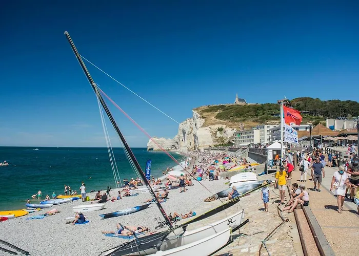 La Belle Vue Le Diamant Des Yeux Et Golf Front Apartament Étretat